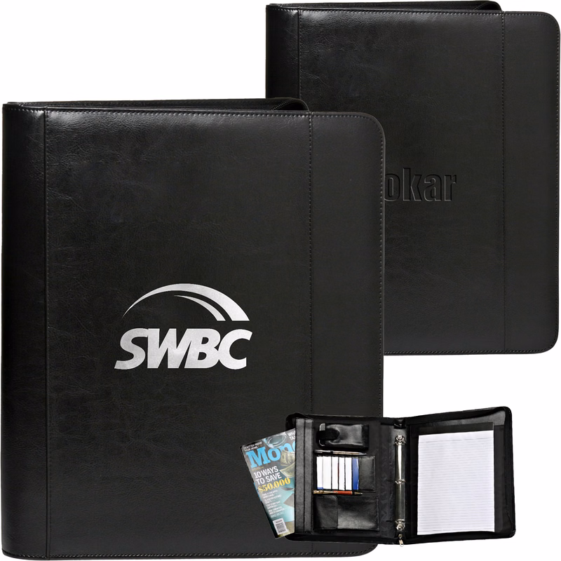 Custom Zippered 3-Ring Portfolio