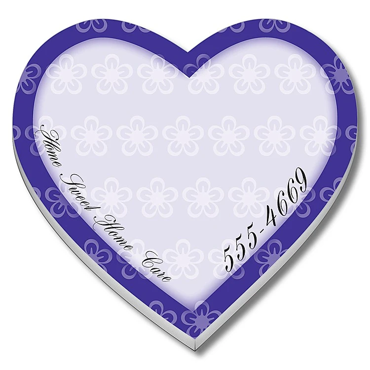 Adhesive Note Shape - Heart (4x4) - 25 Sheets 1
