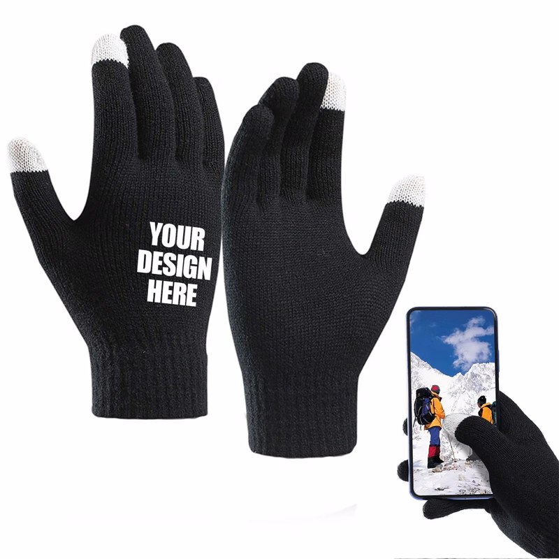 Touch Screen Soft Kniting Gloves