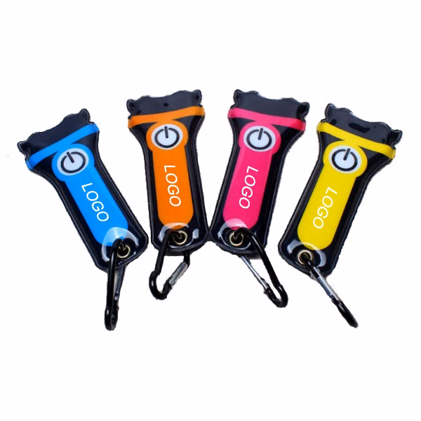 LED PVC Flashlight With Carabiner & Magnet