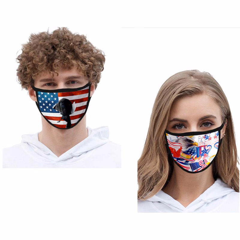 Reusable 2 Ply Sublimated Polyester Face Mask