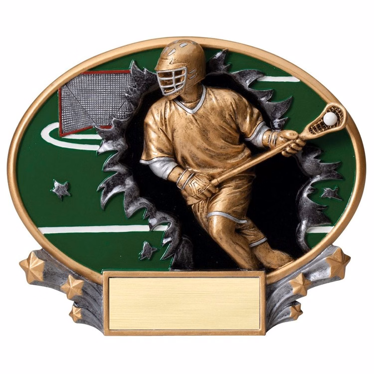 Lacrosse - Male Xplosion Oval Resin Award
