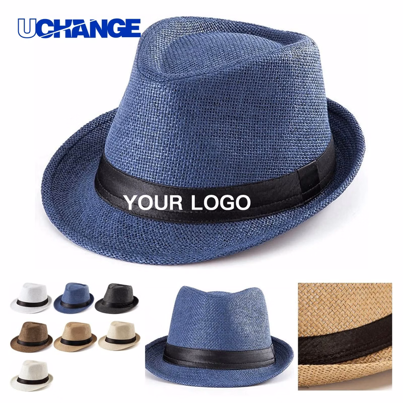 Papyrus Straw Wide Brim Summer Hat Headwear for Beach Use