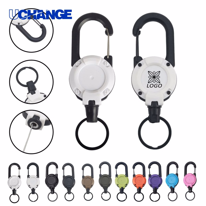 Heavy Duty Retractable Carabiner Keychain