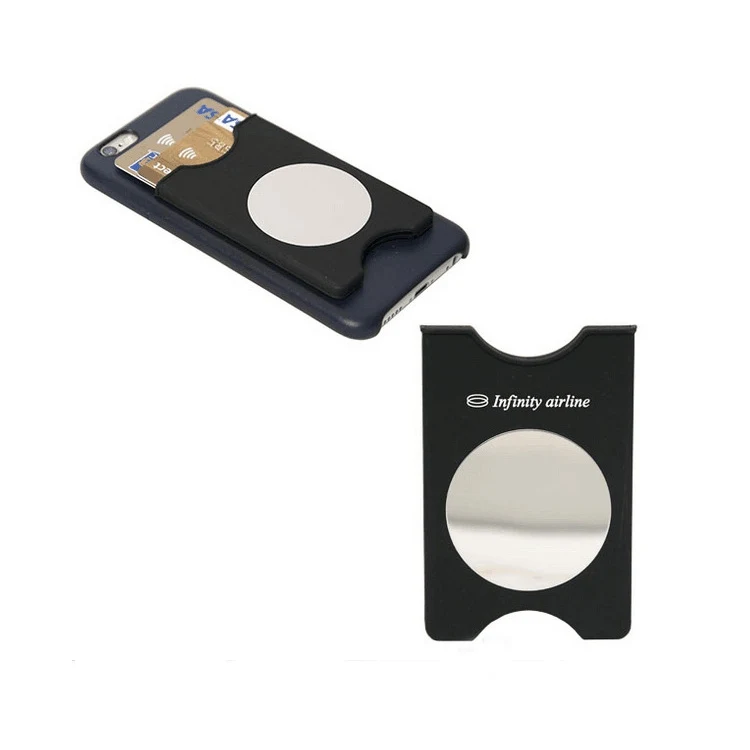 Silicone Phone Wallet w/ Mirror 1