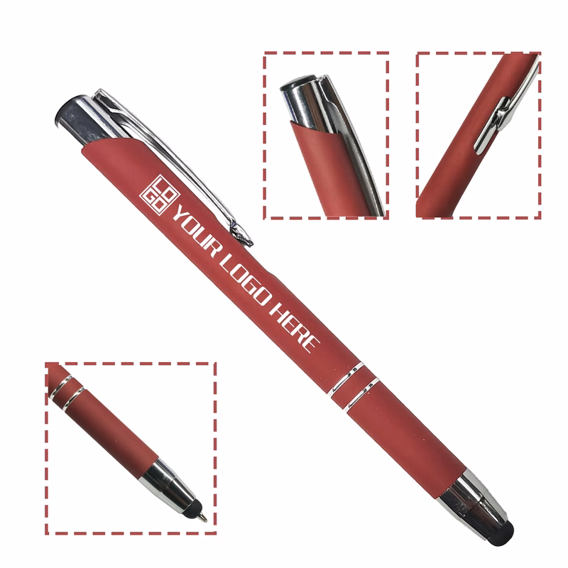 Tres-Chic Softy Stylus - Laser Engraved - Metal Pen