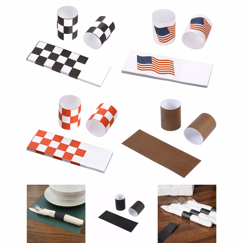 500 Pieces Self Adhesive Paper Napkin Rings