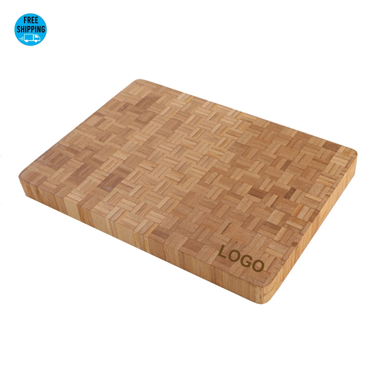Mosaic Pattern Bamboo Cutting Board 14" - OCEAN 1