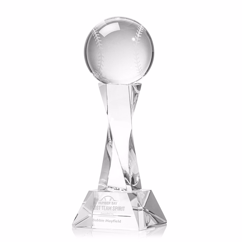 Baseball Award on Langport Base - Clear