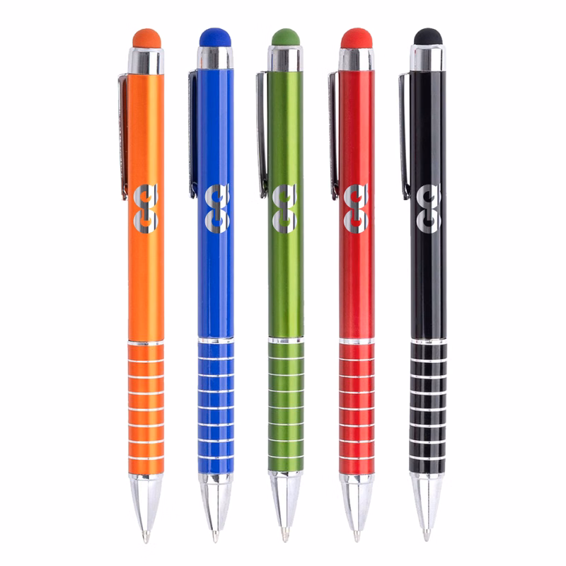 Union Printed - Grid Stylus Twist Metal Pen