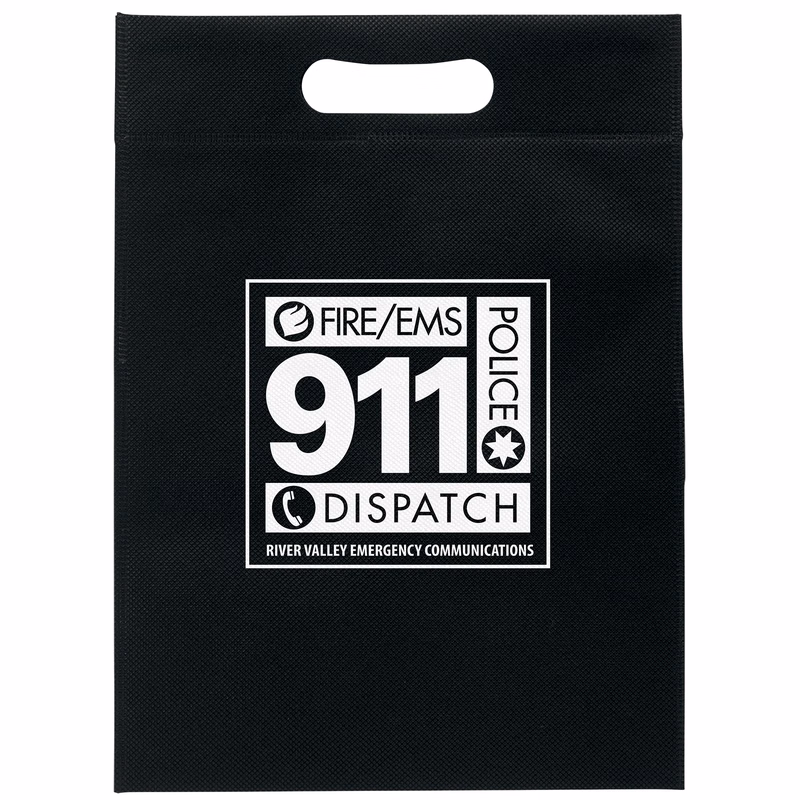 10W x 14H - Non-Woven Die Cut Bag - Screen Print