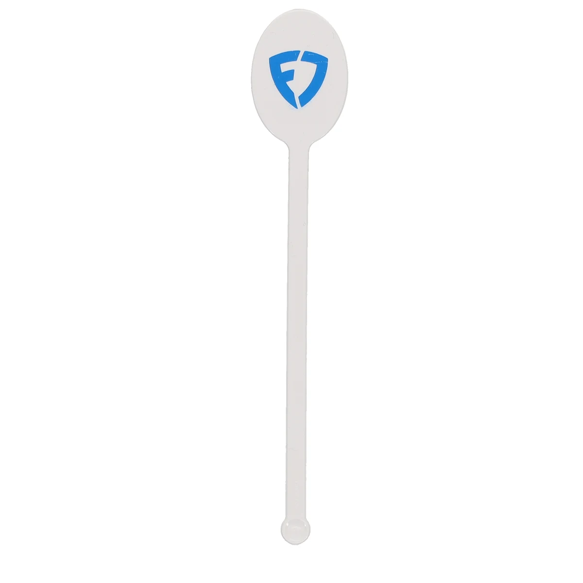 Plastic Drink Stirrer 6.000" Upright Oval White Tradition Print 1