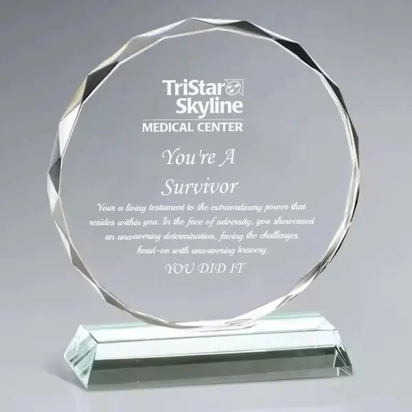 Faceted Round Crystal Award 1