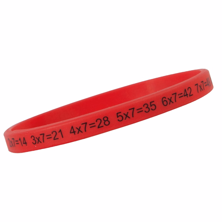 1/4" Rush Silk-Screened Silicone Wristband
