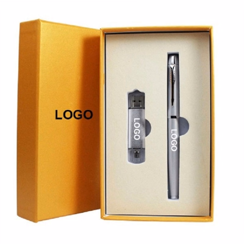 USB and Metal Pen Set
