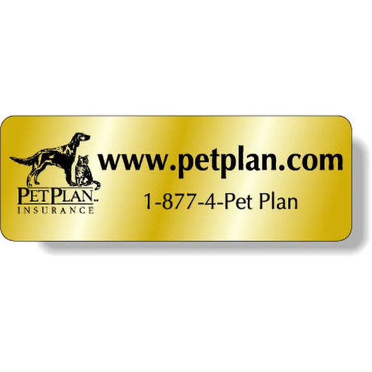 Bright Gold Foil Paper Roll Labels Stock Rectangle (1.25"x3.5") 1
