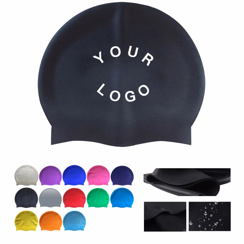 9 Inch Silicone Swim Cap for Reducing Water Drag