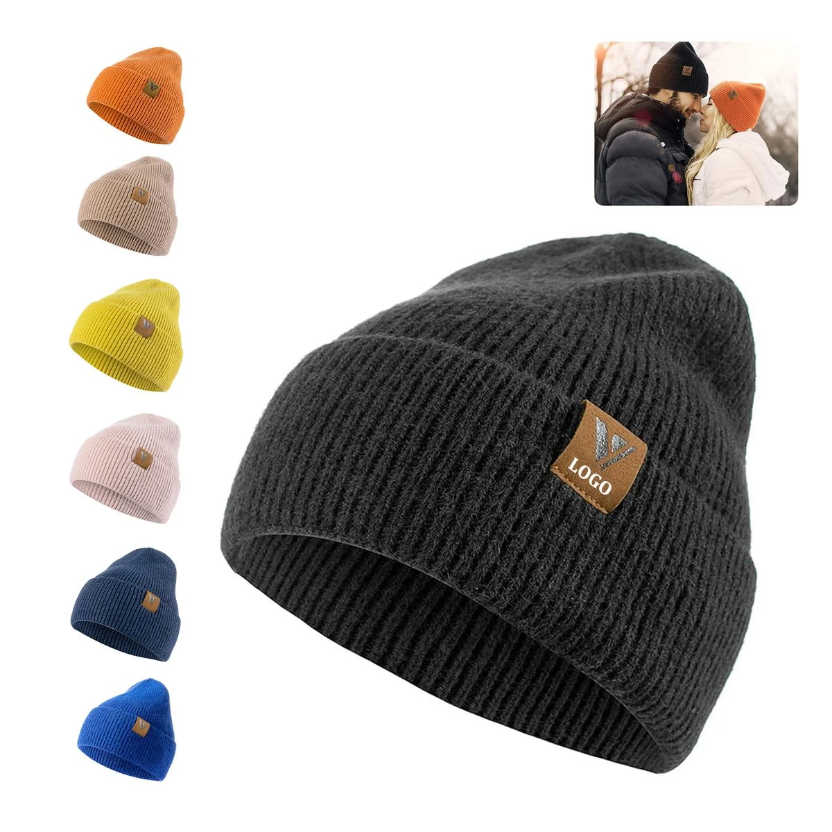 Beanie unisex Slouchy Knit Skull Cap 1