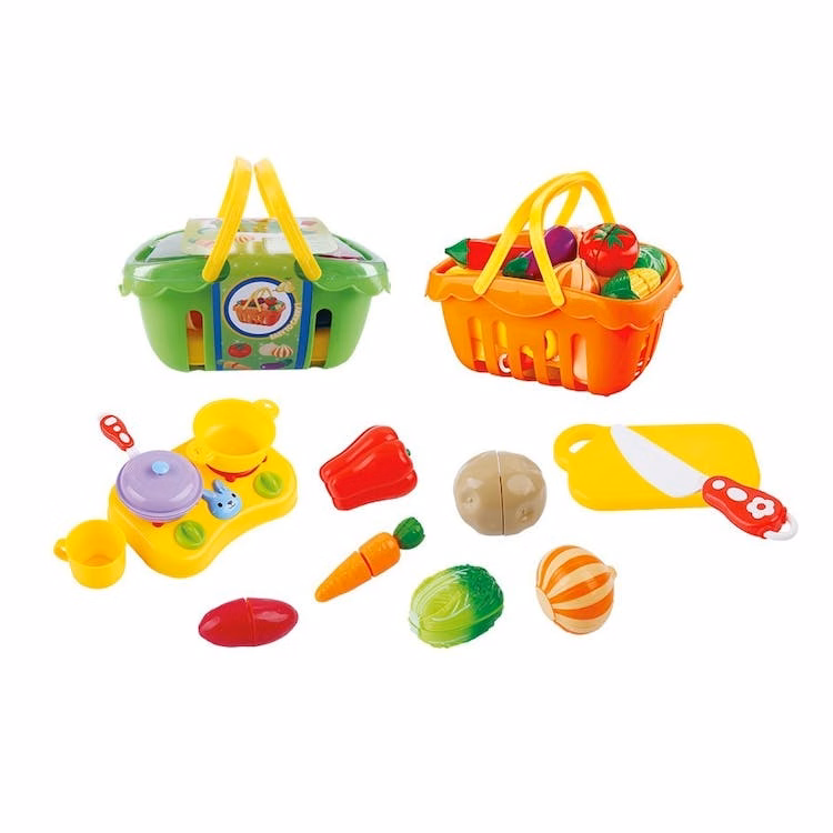 Play Food Baskets - 20 Items Assorted