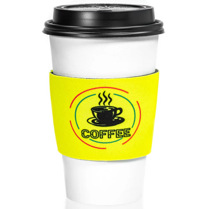 Fluorescent Neon Foam Collapsible Coffee Wraps 1