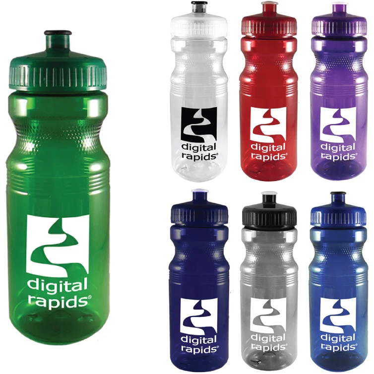 24 oz Eco-Polyclear Bike Bottle - PET Plastic - USA Made 1