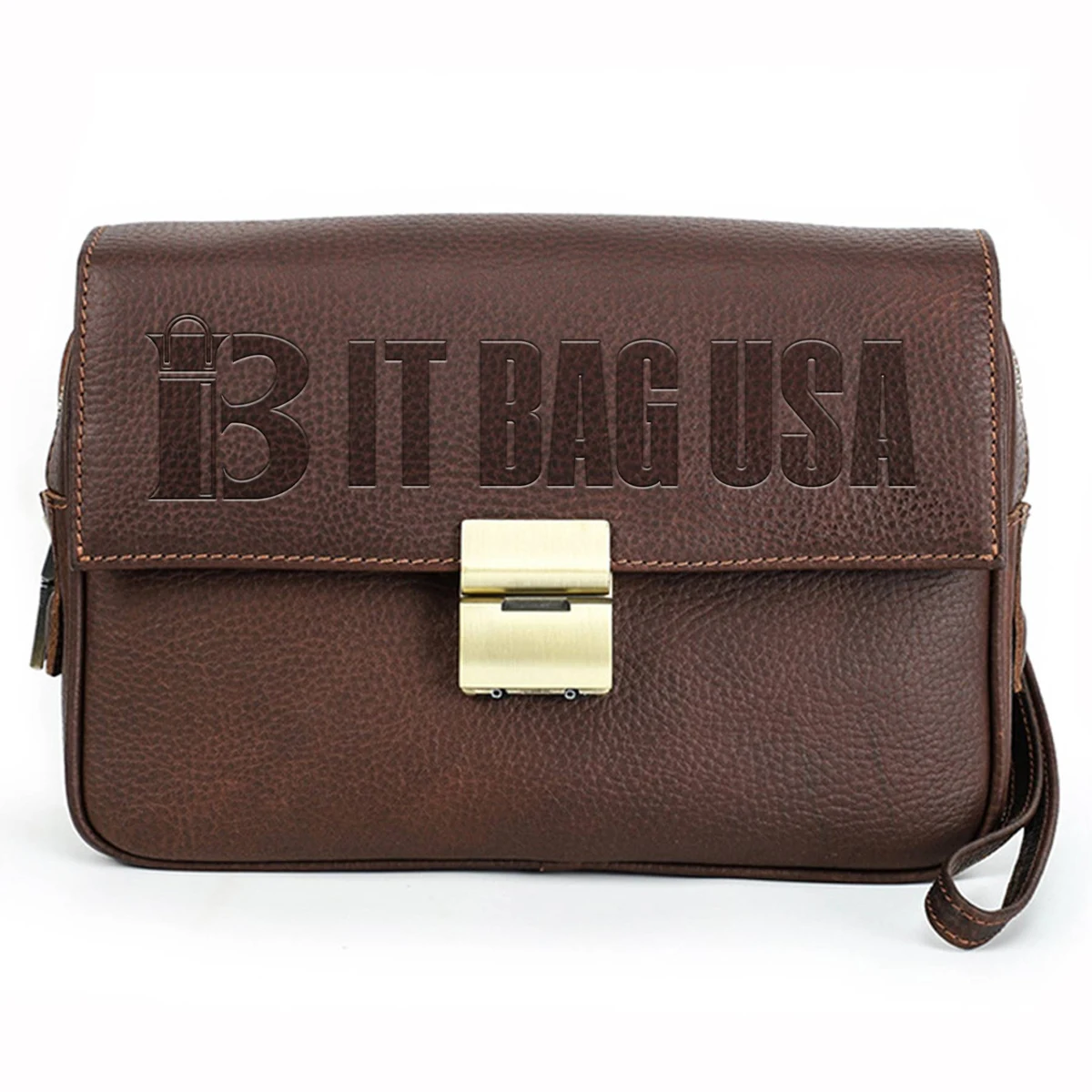 Genuine Leather High end anti-theft Combination lock bag 1