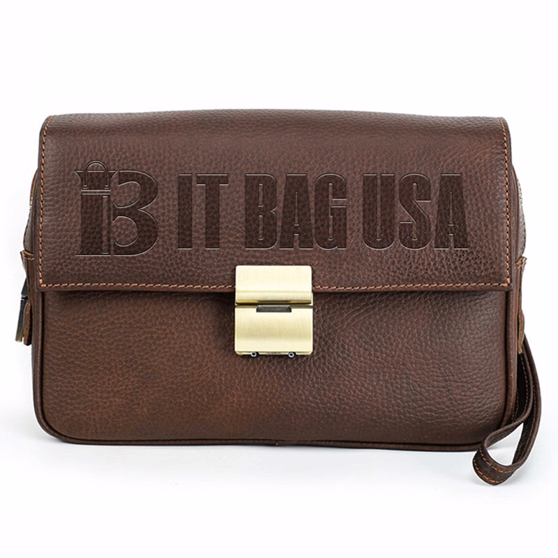 Genuine Leather High end anti-theft Combination lock bag