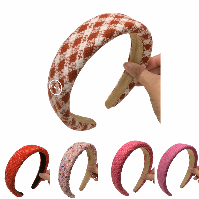 Stylish Tweed Fabric Headband