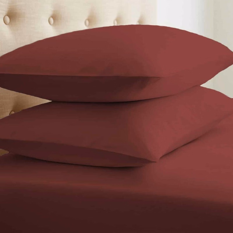 Microfiber Pillowcase Sets - Burgundy Standard 2 Pack
