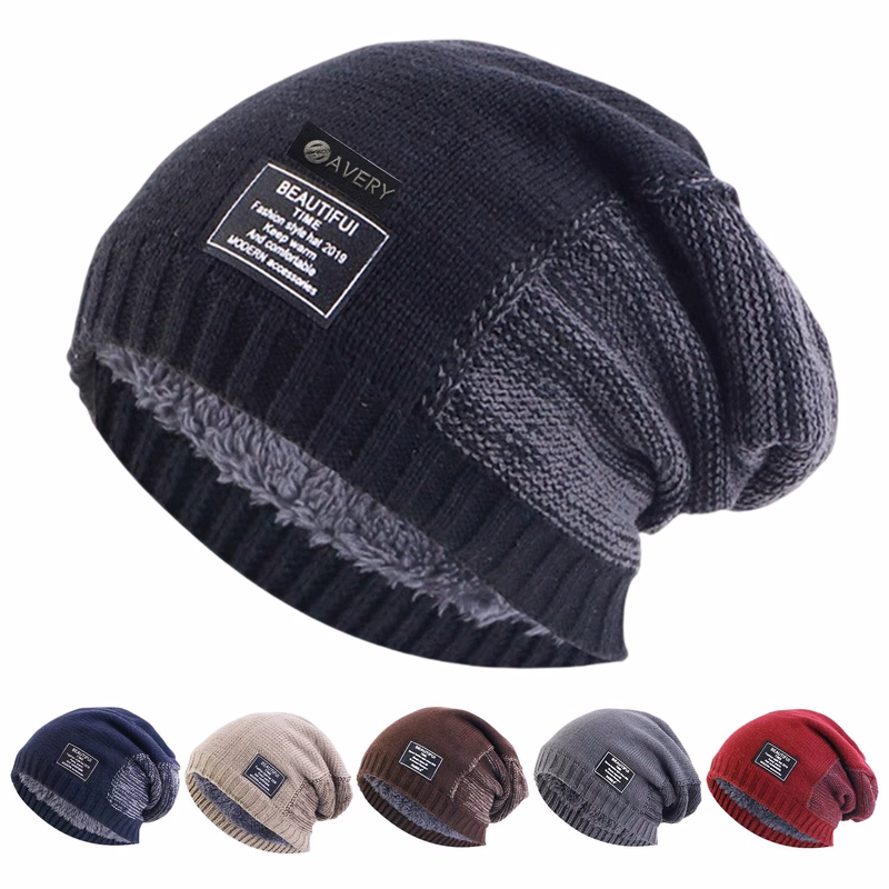 Winter Knitted Beanie Skull Cap