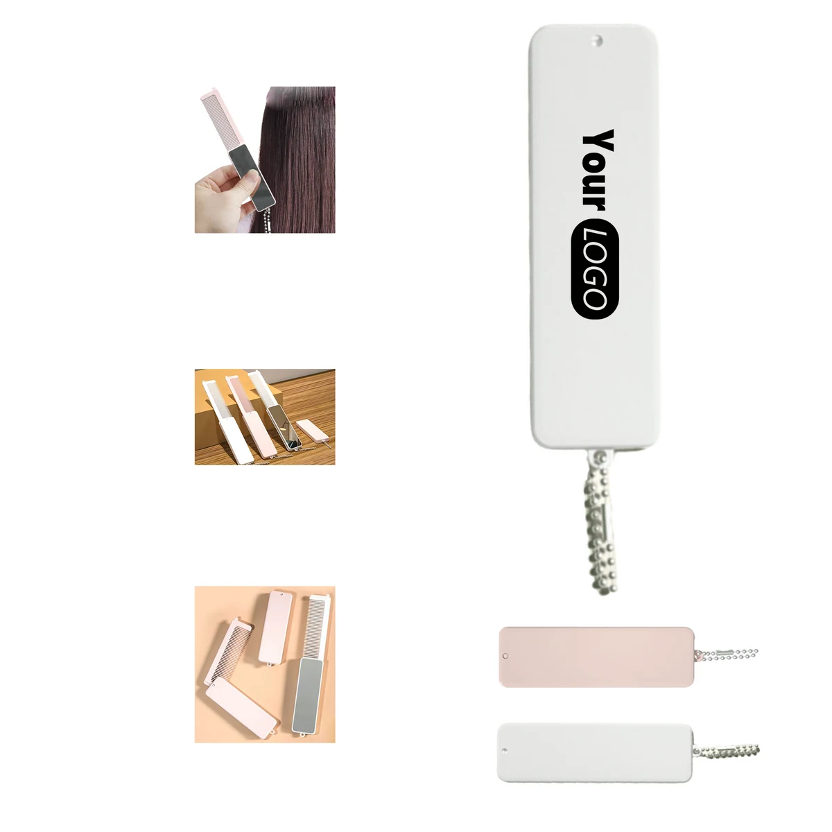 Foldable Travel Mirror and Comb Set 1
