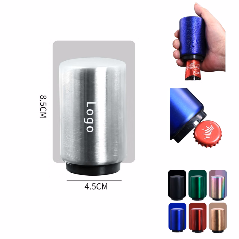 Stainless Steel Press Type Seamless Bottle Opener