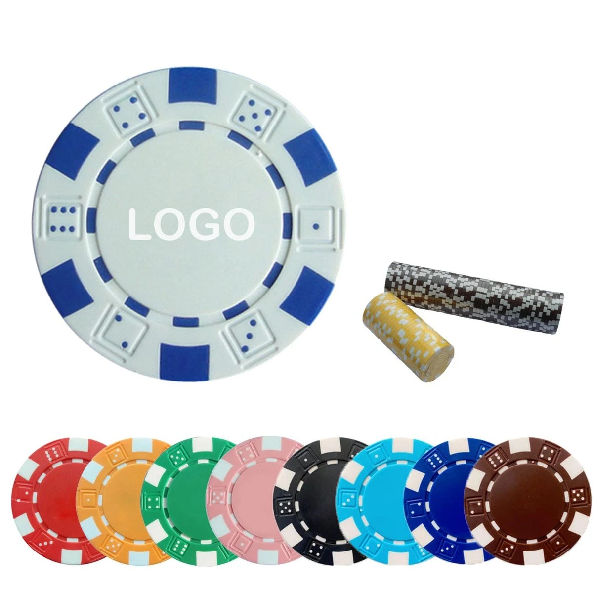 Full-Color Double-Sided Printed Ceramic Poker Chips 1