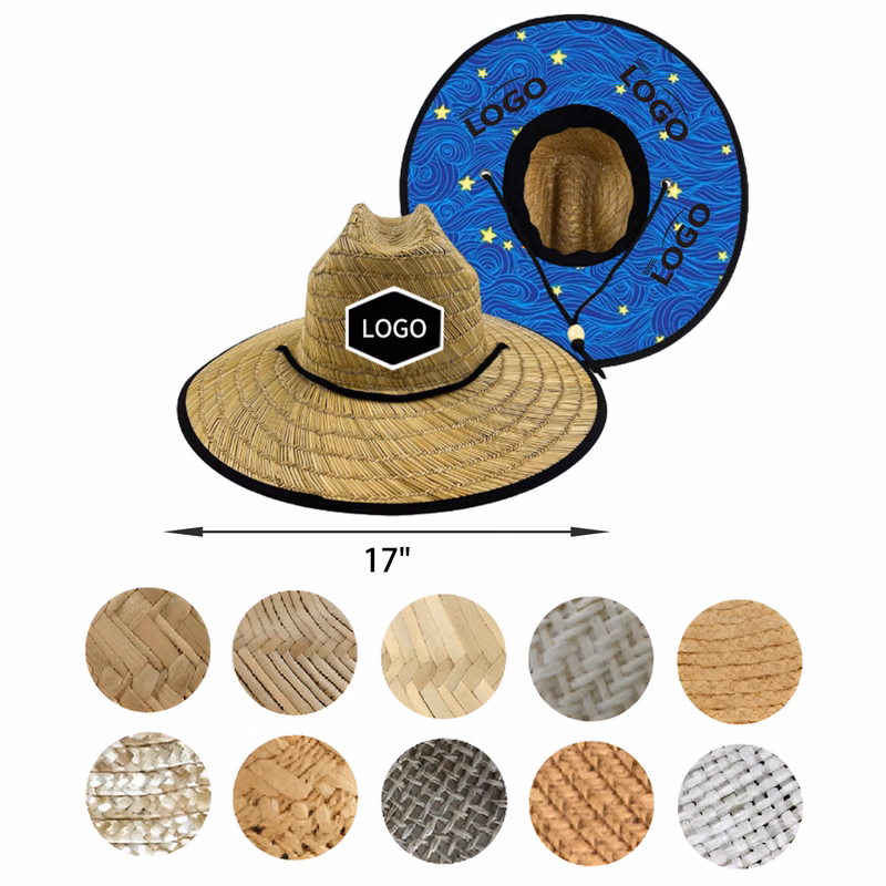 MOQ 50 PCS Comfortable Beach Vacation Straw Hat