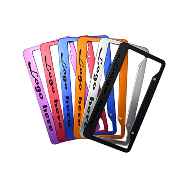 MOQ20 Personalized Metal License Plate Frame For Vehicles 1