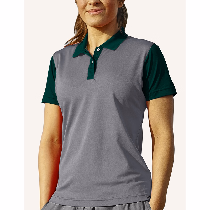 Ladies Corvette Recharged Hybrid Interlock Color Block Polo Shirt