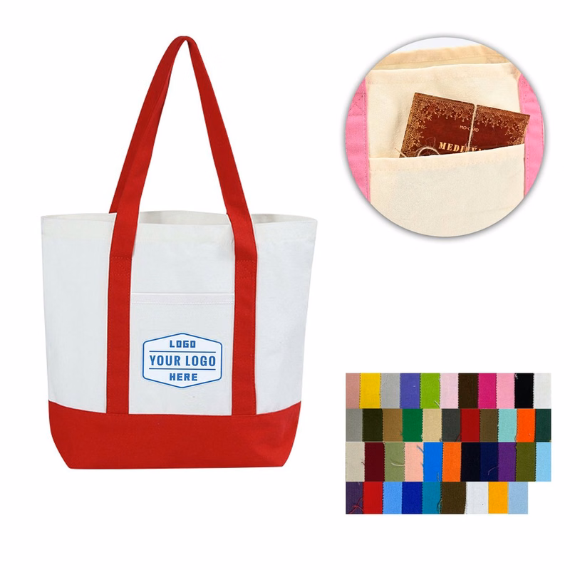 12oz Canvas Tote with Pocket