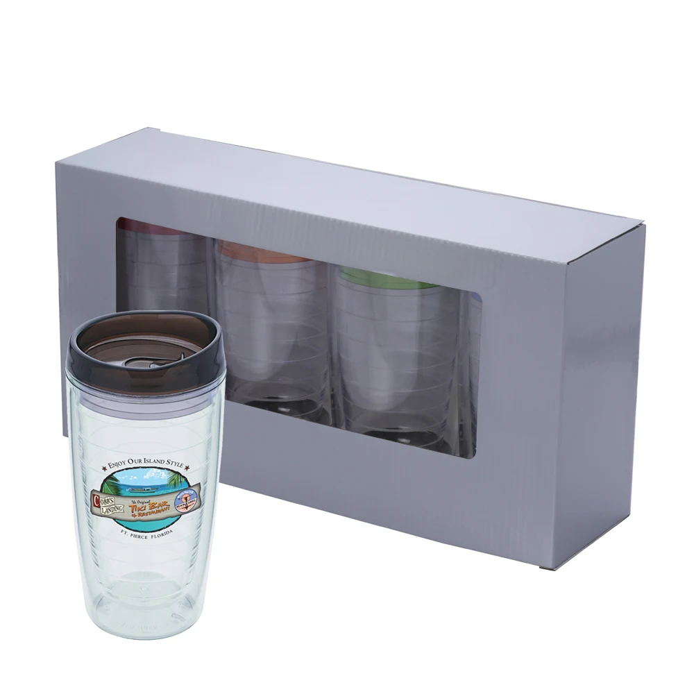 16 Oz. Quattro Cielo Tumbler Gift Set (Full Color Imprint) 1