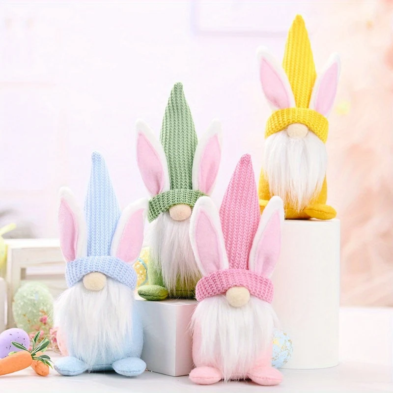 Easter Bunny Gnome Plush Dolls - Home Decor 1