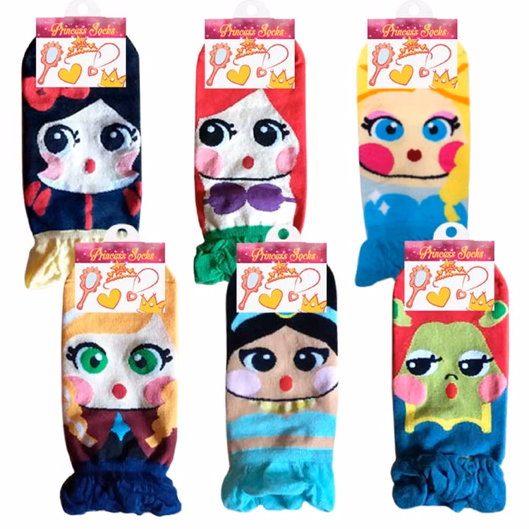 Princess Socks - Assorted Styles One Size Cotton/Polyester