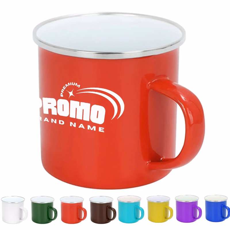 Stainless Steel Metal Cup Camping Campfire Enamel Mug