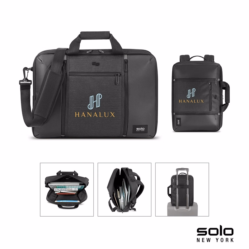Solo New York Highpass Hybrid Briefcase Backpack
