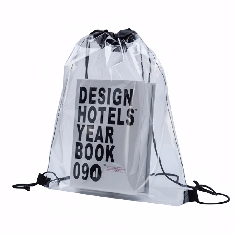 Transparent Drawstring Back Bag