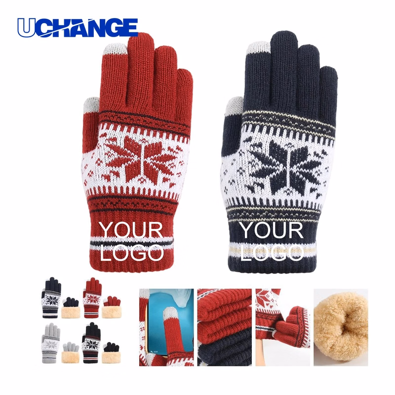Touchscreen Gloves Pair 9.85" with Conductive Tips for Phones