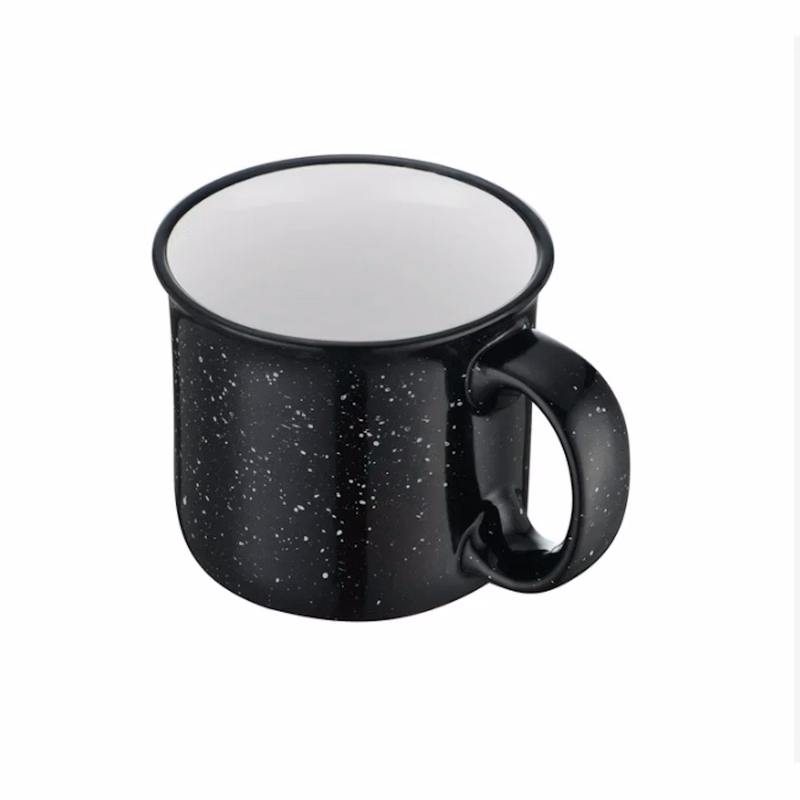 Endura 15 oz Black Speckled Campfire Mug