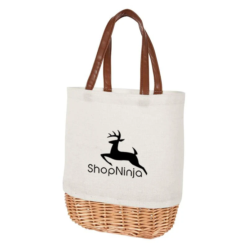 Petrillo Basket Tote Bag, custom tote bag with logo imprint 1