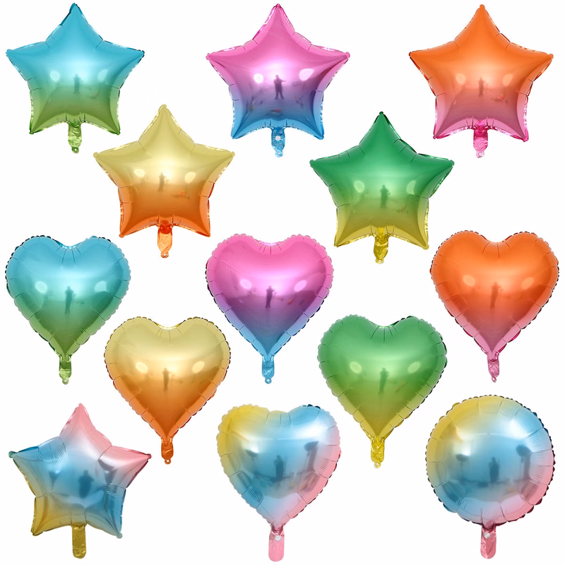 Birthday party decoration star shape aluminum film balloon