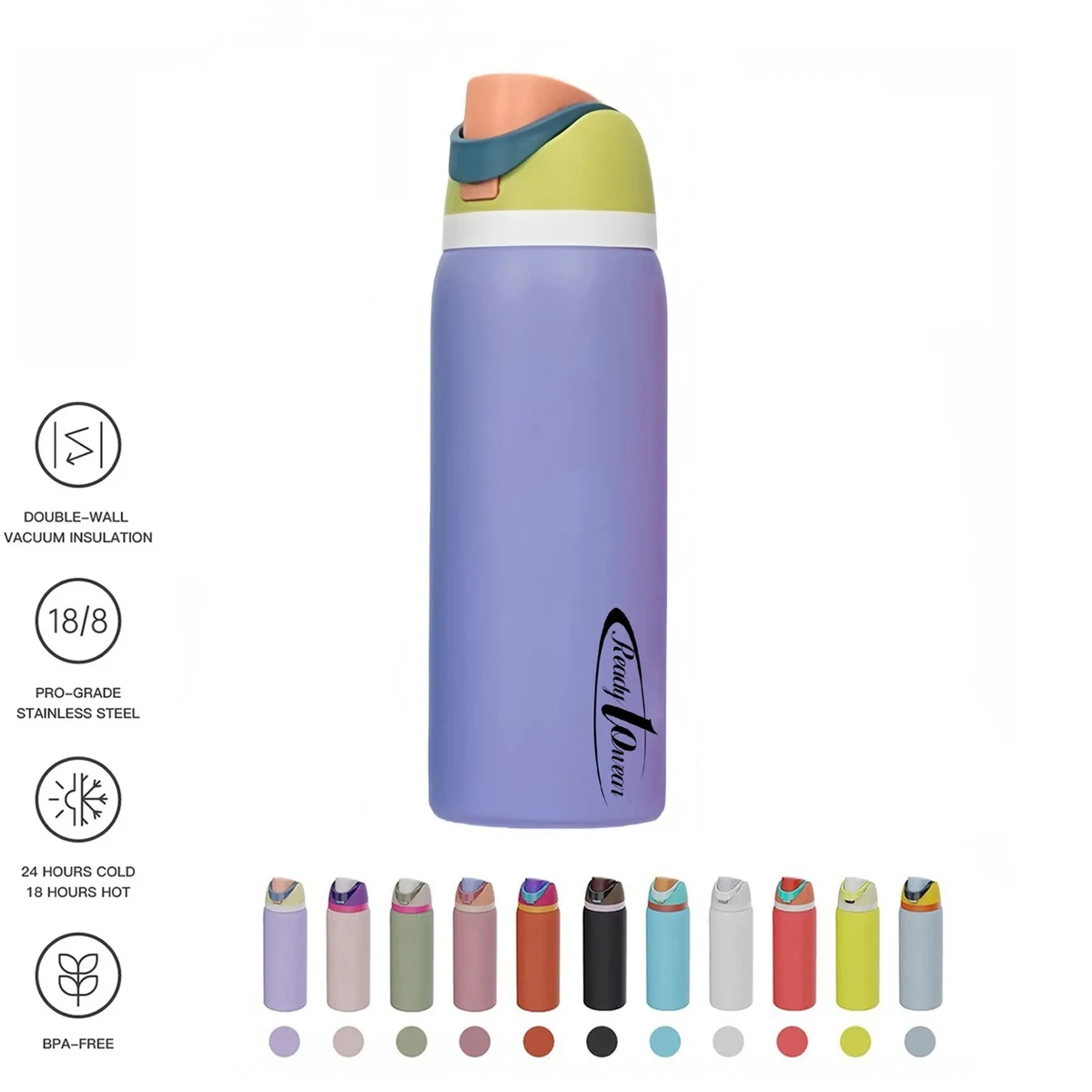 32oz Insulation Water Bottle W/Straw 1