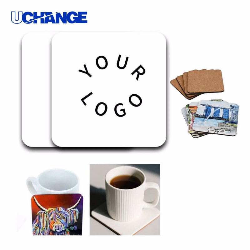 Cork Coaster Drink Mat Square Stylish for Home and Cafes