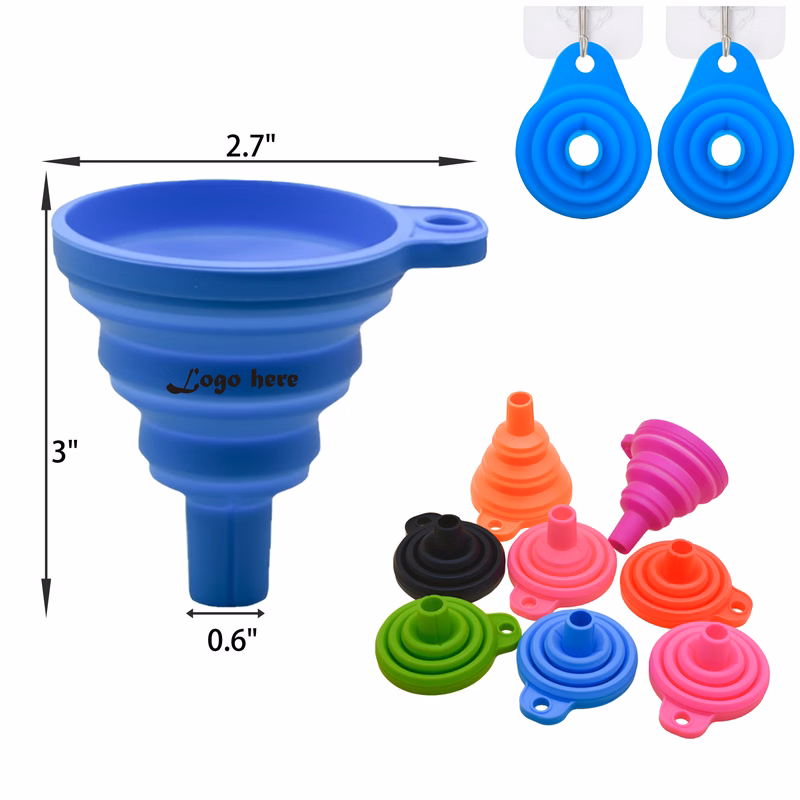 MOQ 50 PCS Versatile Folding Silicone Funnel
